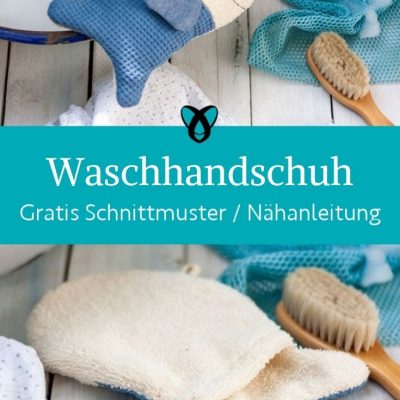 Waschhandschuh Fisch maritim kinder Waschlappen naehen kostenlos schnittmuster gratis pdf download naehidee
