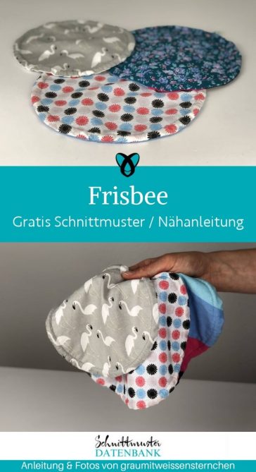 Frisbee aus stoff naehen kostenlos gratis Freebook naehidee naehanleitung