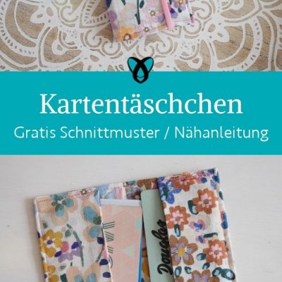 Kartentaeschchen mini portemonnaie naehen kostenlos gratis Freebook naehidee naehanleitung
