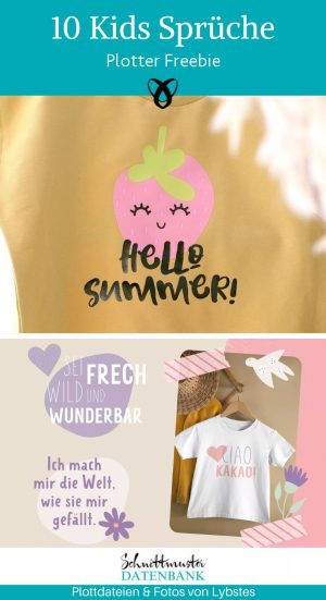 Kids sprueche kinder sommer witzig plottdatei plotter freebie kostenlos gratis download