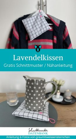Lavendelkissen einfach naehen kostenlos gratis Freebook naehidee naehanleitung