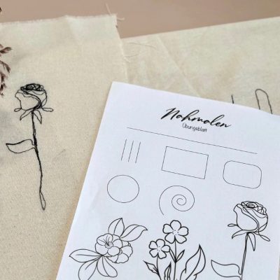 Naehmalen blumen anleitung vorlage freebie kostenlos gratis download