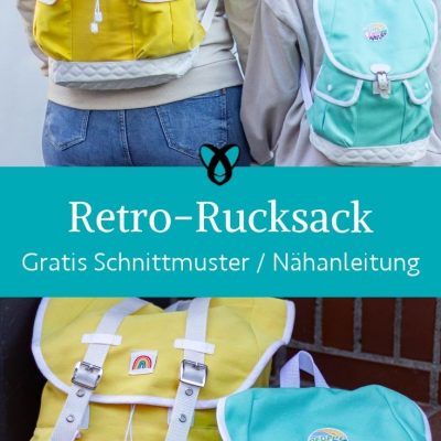 Retro Rucksack kinder erwachsene naehen kostenlos schnittmuster gratis pdf download naehidee