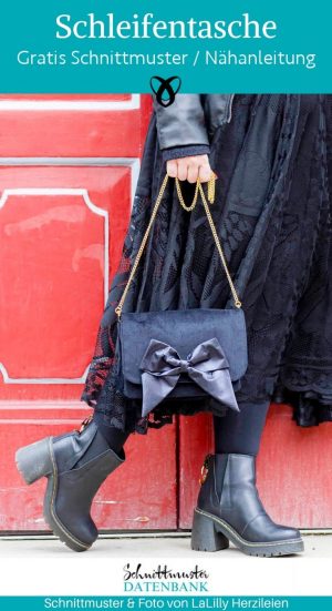 Schleifentasche handtasche mit schleife naehen kostenlos schnittmuster gratis pdf download naehidee