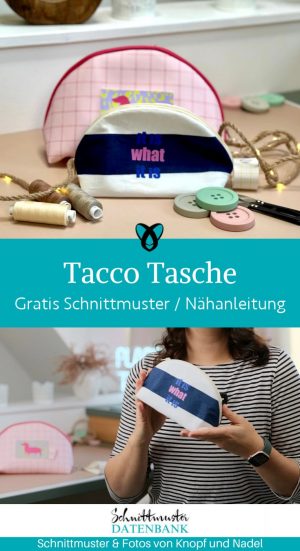 Tacco tasche kosmetiktasche naehen kostenlos schnittmuster gratis pdf download naehidee