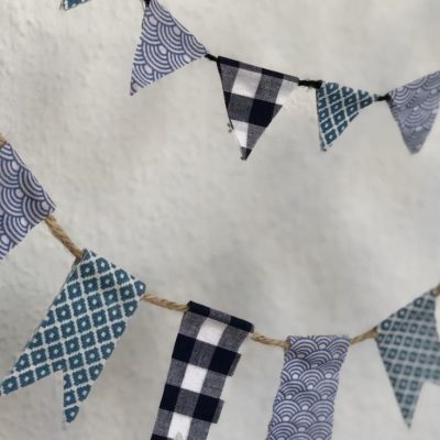 diy wimpelkette mini stoffreste ideen kostenlos gratis Freebook