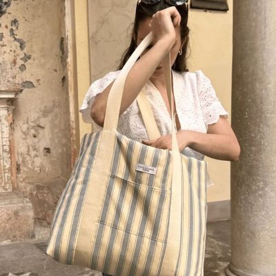 Beachbag grosse tasche naehen kostenlos gratis Freebook naehidee naehanleitung