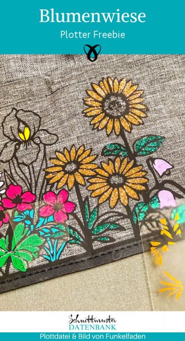 Blumenwiese blumen plottdatei plotter freebie kostenlos gratis download