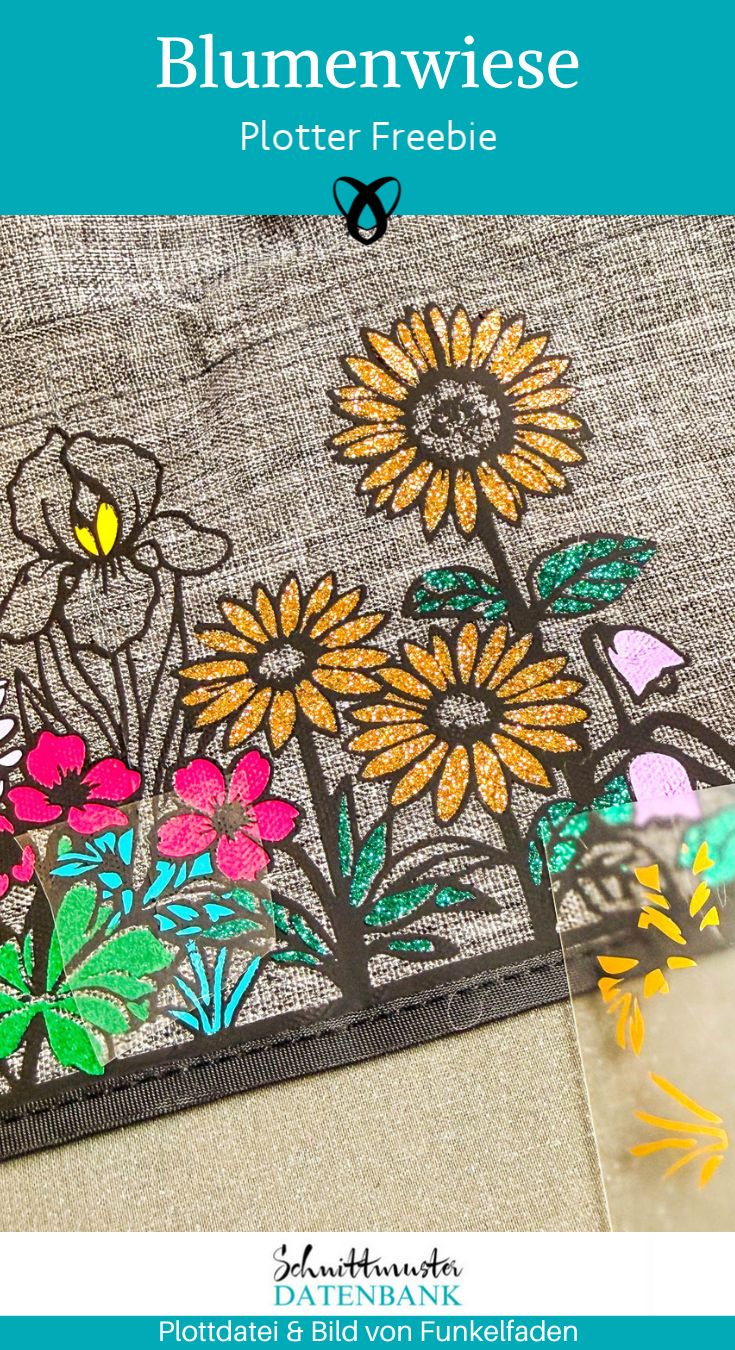 Blumenwiese blumen plottdatei plotter freebie kostenlos gratis download