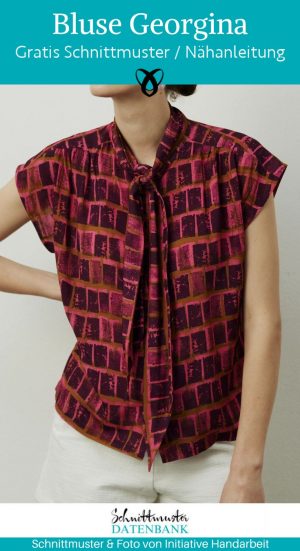 Bluse damen frauen webware sommerbluse naehen kostenlos schnittmuster gratis pdf download naehidee
