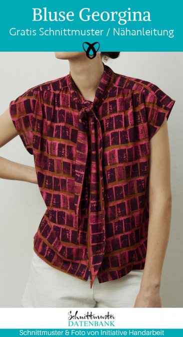 Bluse damen frauen webware sommerbluse naehen kostenlos schnittmuster gratis pdf download naehidee