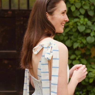 Maxikleid mit schleifen sommerkleid damen frauen naehen kostenlos schnittmuster gratis pdf download naehidee