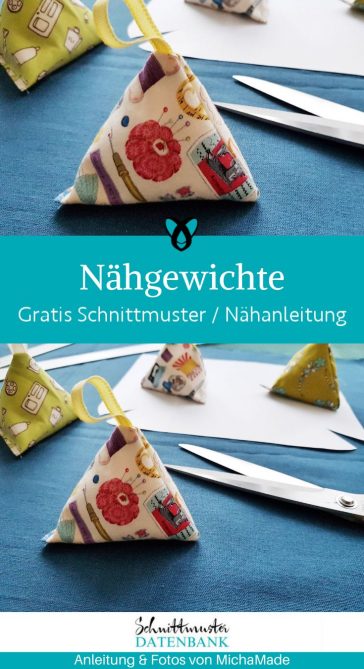Naehgewichte stoffreste naehen kostenlos gratis Freebook naehidee naehanleitung
