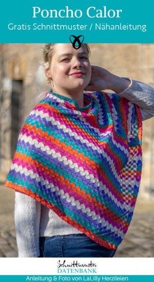 Poncho sommer boho naehen kostenlos gratis Freebook naehidee naehanleitung