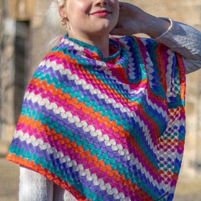 Poncho sommer boho naehen kostenlos gratis Freebook naehidee naehanleitung