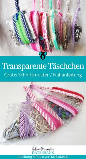 Transparente Taeschchen bon bon shaker anhanger naehen kostenlos gratis Freebook naehidee naehanleitung