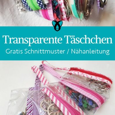 Transparente Taeschchen bon bon shaker anhanger naehen kostenlos gratis Freebook naehidee naehanleitung