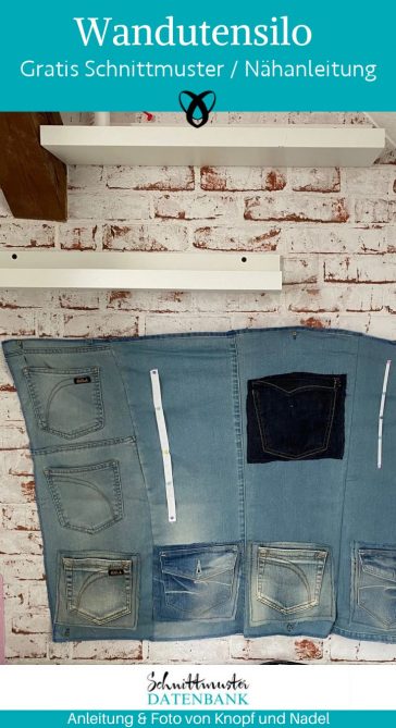 Wandutensilo Jeans Upcycling naehen kostenlos gratis Freebook naehidee naehanleitung