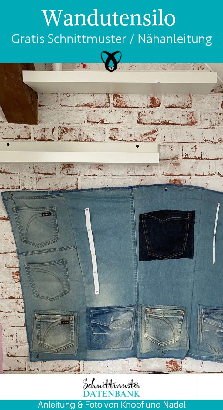 Wandutensilo Jeans Upcycling naehen kostenlos gratis Freebook naehidee naehanleitung