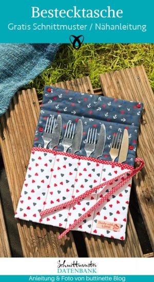 Bestecktasche picknick naehen kostenlos gratis Freebook naehidee naehanleitung