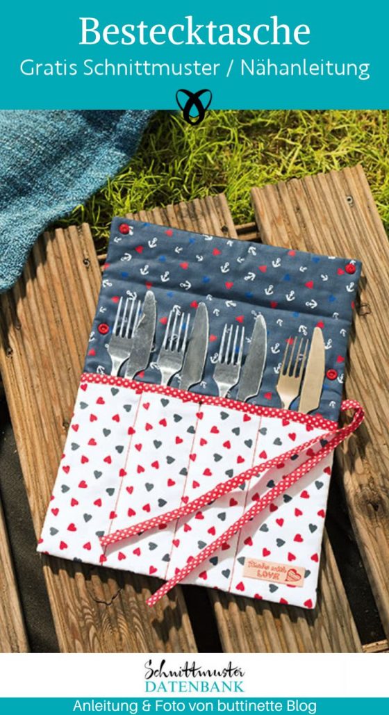 Bestecktasche picknick naehen kostenlos gratis Freebook naehidee naehanleitung