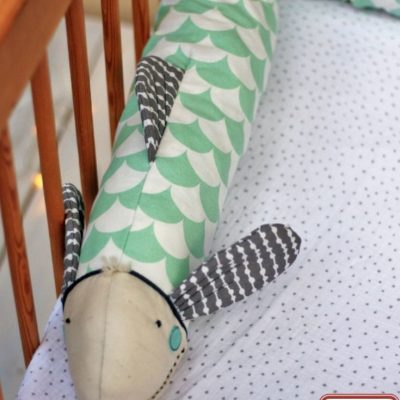 Bettschlange sprotte babybett schutz naehen kostenlos schnittmuster gratis pdf download naehidee