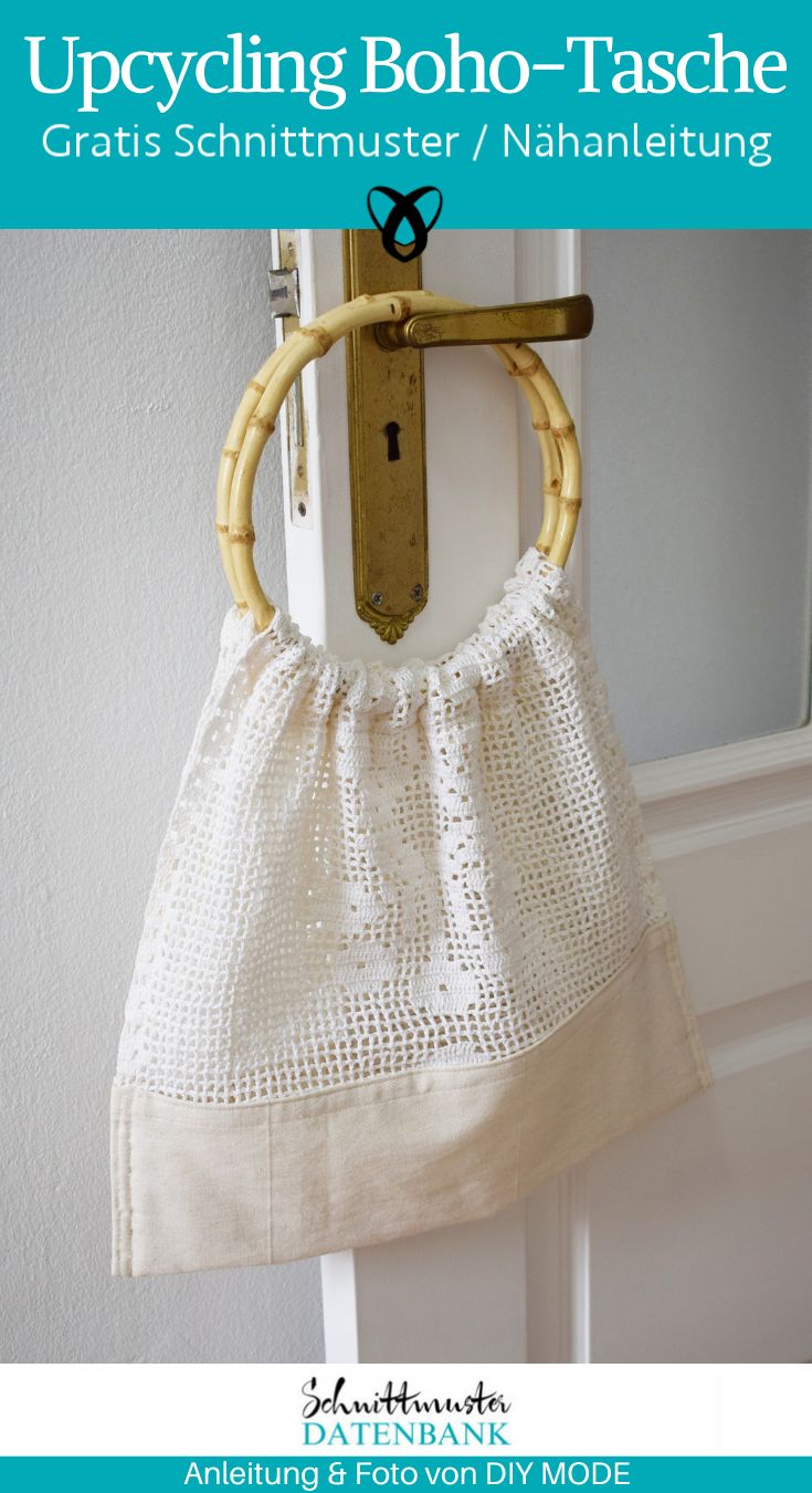 Boho Tasche Upcycling naehen kostenlos gratis Freebook naehidee naehanleitung