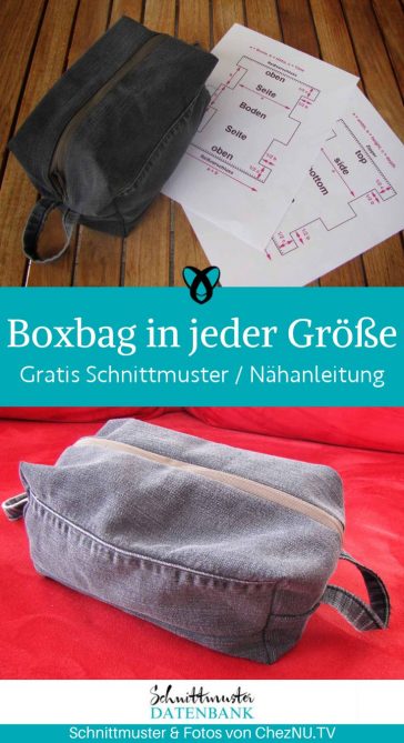 Boxbag eigene masse naehen kostenlos schnittmuster gratis pdf download naehidee