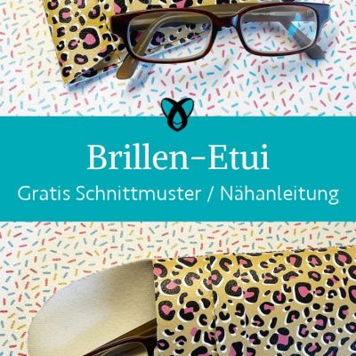 Brillen Etui Kunstleder naehen kostenlos schnittmuster gratis pdf download naehidee