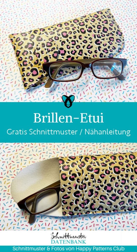 Brillen Etui Kunstleder naehen kostenlos schnittmuster gratis pdf download naehidee