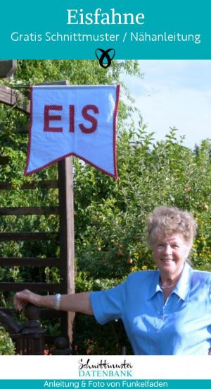 Eisfahne gartenwimpel naehen kostenlos gratis Freebook naehidee naehanleitung