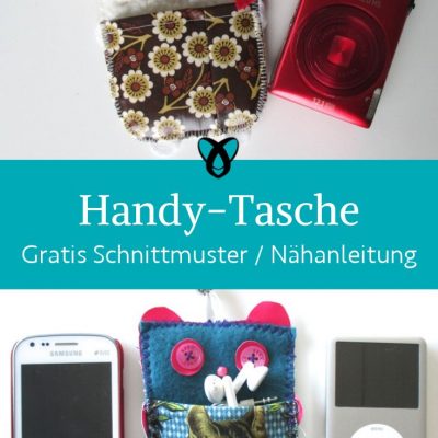 Handy tasche katze witzig naehen kostenlos schnittmuster gratis pdf download naehidee