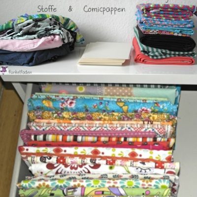 Stoffe aufbewahren sortieren ordnung nähtipp trick anleitung idee