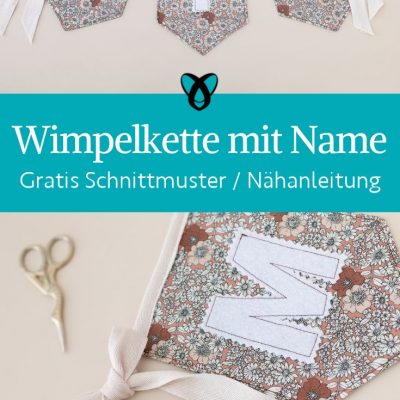 Wimpelkette mit name naehen kostenlos schnittmuster gratis pdf download naehidee