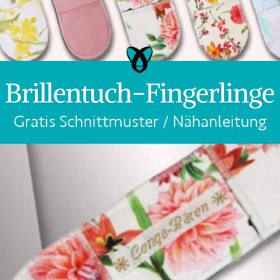 Brillentuch Fingerlinge naehen kostenlos genaehte Fingerlinge als Brillenputztuch zum Reinigen von Brillenglaesern naehen kostenlos schnittmuster gratis pdf download naehidee