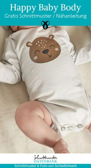 happy baby body naehen babybody aus jersey freebook kostenloses schnittmuster