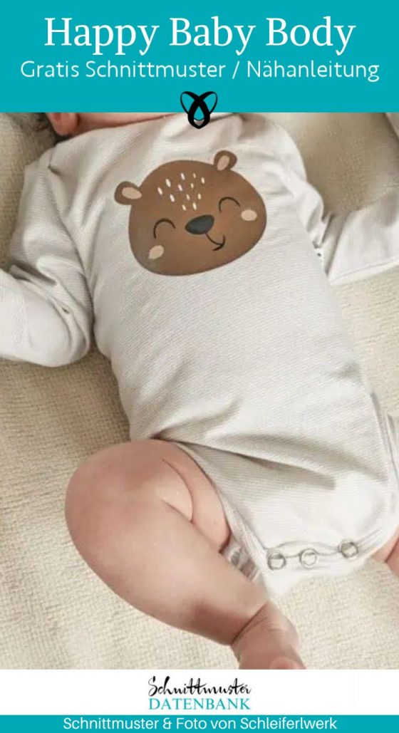 happy baby body naehen babybody aus jersey freebook kostenloses schnittmuster