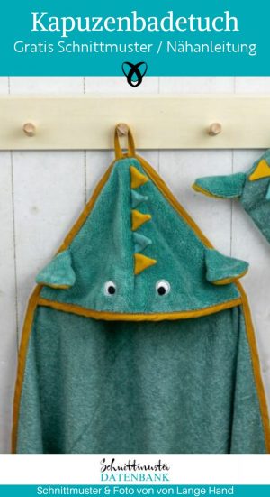 kapuzenbadetuch naehen kostenlos badetuch mit kapuze fuer babys freebook