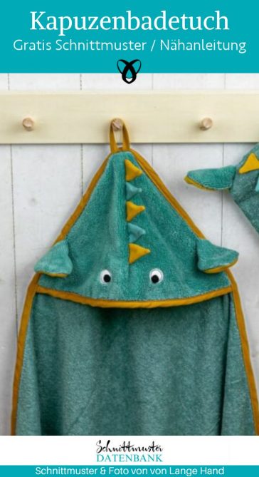 kapuzenbadetuch naehen kostenlos badetuch mit kapuze fuer babys freebook