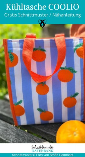 kuehltasche coolio naehen kostenlos isolierte tasche mit reissverschluss gratis freebook
