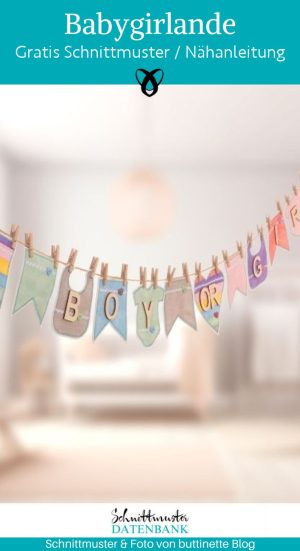 babygirlande naehen kostenlose naehanleitung girlande mit buchstaben naehidee gratis