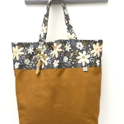 einkaufstasche naehen shopper kostenlos naehanleitung stofftasche mit langen henkeln naehidee gratis