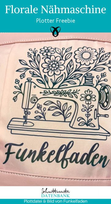 florale naehmaschine funkelfaden plottdatei plotter freebie kostenlos gratis download