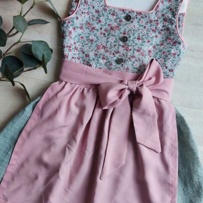 kinderdirndl naehen kostenlos schnittmuster dirndl mit schuerze fuer kinder maedchen naehidee gratis