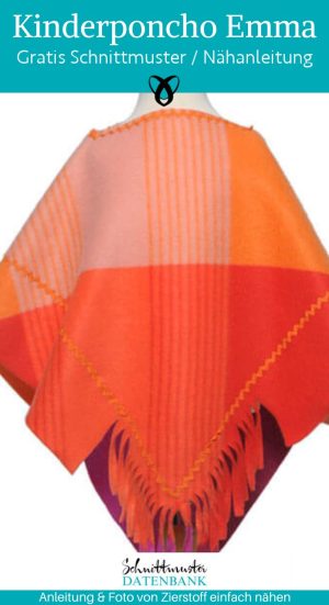 kinderponcho emma fransen naehen kostenlos schnittmuster gratis pdf download naehidee