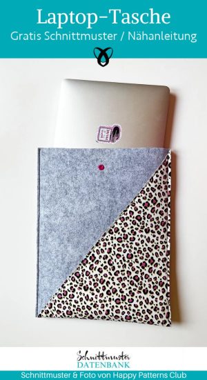 laptop tasche naehen kostenlos schnittmuster filzhuelle mit kunstleder naehidee gratis