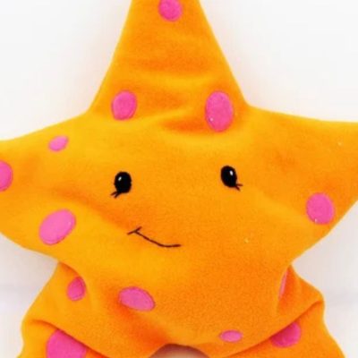 seestern naehen kostenlos schnittmuster kissen kuscheltier zum spielen maritimer deko seestern naehidee gratis