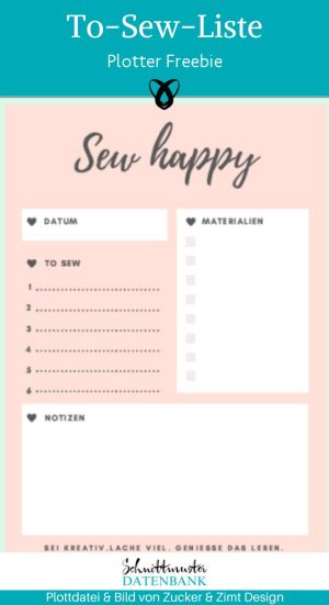to sew liste kostenlose vorlage naehprojekte planen gratis naehidee
