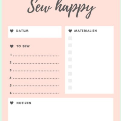 to sew liste kostenlose vorlage naehprojekte planen gratis naehidee