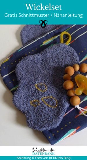 wickelset naehen kostenlos schnittmuster wickelunterlage mit waschlappen naehidee gratis